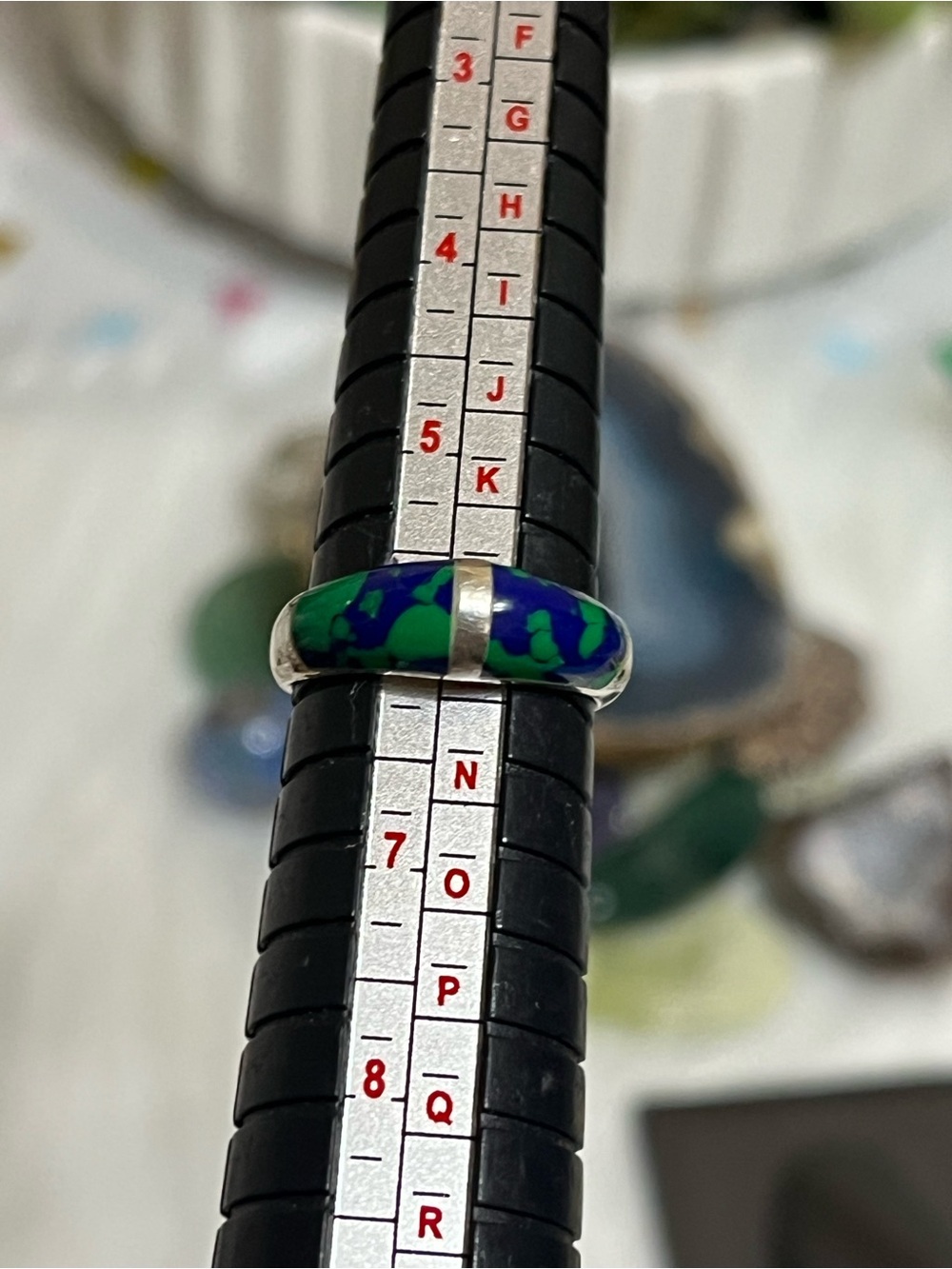 Sterling Azurite Ring - Picture 13 of 14